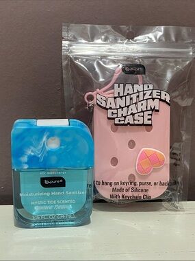b.pure Mystic Tide Moisturizing Hand Sanitizer with Pink Silicone Charm Case